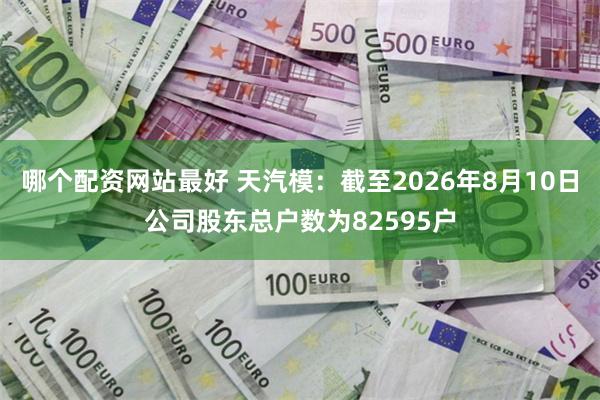 哪个配资网站最好 天汽模：截至2026年8月10日公司股东总户数为82595户