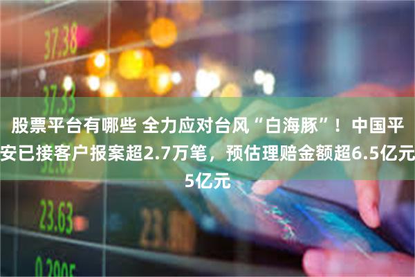 股票平台有哪些 全力应对台风“白海豚”！中国平安已接客户报案超2.7万笔，预估理赔金额超6.5亿元