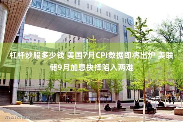 杠杆炒股多少钱 美国7月CPI数据即将出炉 美联储9月加息抉择陷入两难
