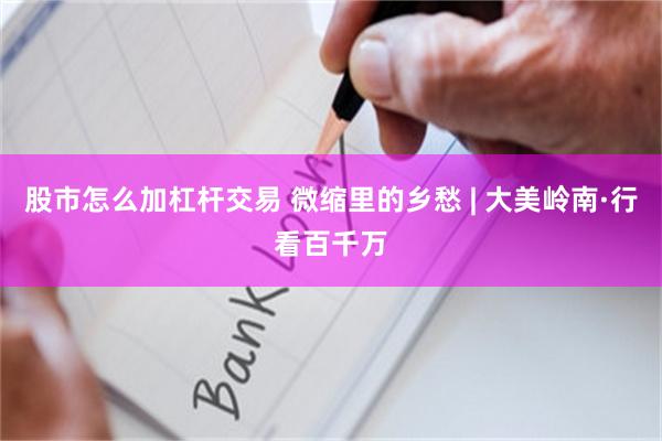 股市怎么加杠杆交易 微缩里的乡愁 | 大美岭南·行看百千万
