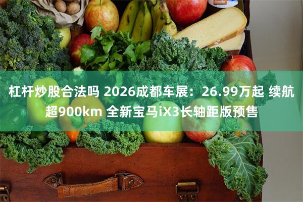杠杆炒股合法吗 2026成都车展：26.99万起 续航超900km 全新宝马iX3长轴距版预售