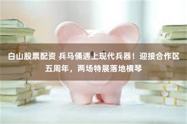 白山股票配资 兵马俑遇上现代兵器！迎接合作区五周年，两场特展落地横琴