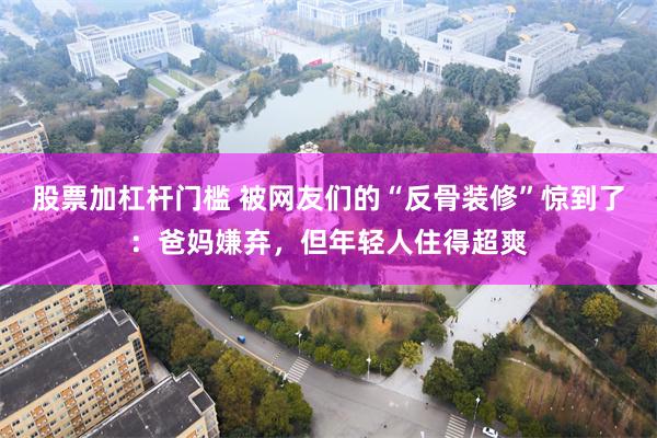 股票加杠杆门槛 被网友们的“反骨装修”惊到了：爸妈嫌弃，但年轻人住得超爽